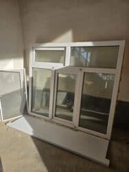 слив воды: Готовое пластиковое окно, Тип окна: Стандартные, Б/у, Без рассрочки — 3