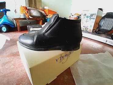 полуботинки мужские: Мужские кожаные сапожки, черные - Классическая модель на каждый день — 5