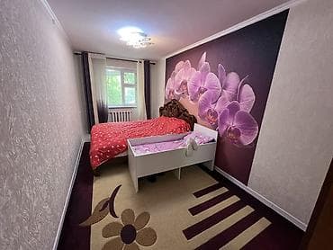 osh flat: 3 комнаты, 58 м², 104 серия, 2 этаж, Косметический ремонт — 3