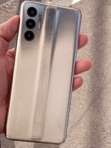 оборудование для ремонта телефона: Tecno Pova 3, Колдонулган, 128 ГБ, түсү - Алтын, 2 SIM — 1