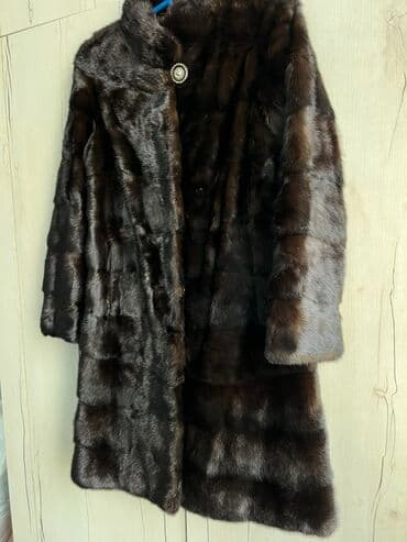 шуба кроликовая: Шуба, Норка, По колено, M — 1