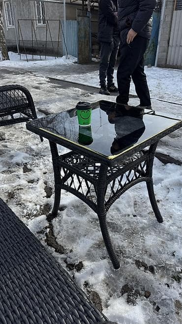 Садовый стол Ротанг at lalafo.kg Садовый стол Ротанг