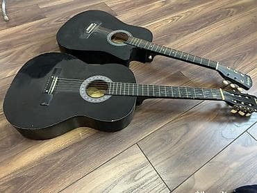 gitara lakewood: Акустические гитары, черные, 2 шт. 1) Aisheng – западная (стальная) — 2