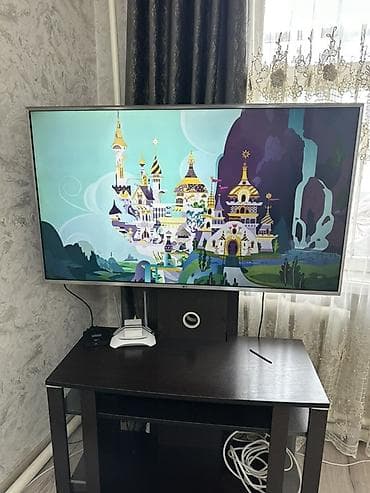 lcd tv: Тумба и подставка для телевизора, Напольная, ЛДСП, цвет - Коричневый — 4