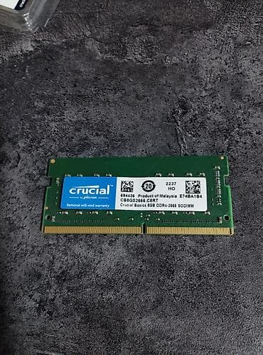 ddr1 1gb: Оперативная память, Б/у, Crucial, 8 ГБ, DDR4, 2666 МГц, Для ноутбука — 3