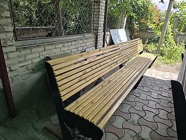 max safe: Скамейка Дерево, Со спинкой, Без крыши — 3