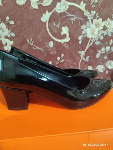 туфли черные с открытым носиком: Туфли размер 38, производство Турция — 3