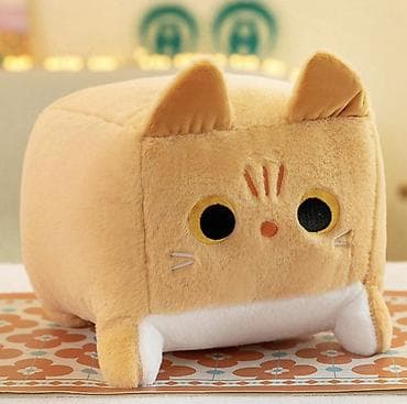Жаздыктар: Мягкая игрушка-подушка «Кубик-кот» 30 см - Формат — 1