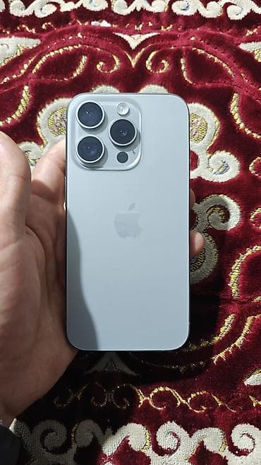 продаю наушники на айфон: IPhone 15 Pro, Б/у, 256 ГБ, Desert Titanium, Чехол, 83 % — 3