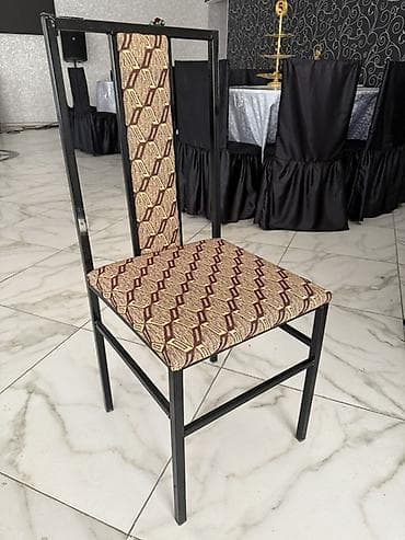 Стул для кафе, ресторанов, Б/у, Железо, цвет - Черный