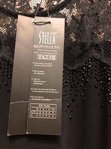 стильные модные платья больших размеров: Абсолютно новое очень красивое черное платье, Турция. 48-50 размер — 15