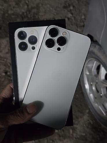 IPhone 13 Pro Max, Б/у, 256 ГБ, Серебристый, Коробка, 91 %