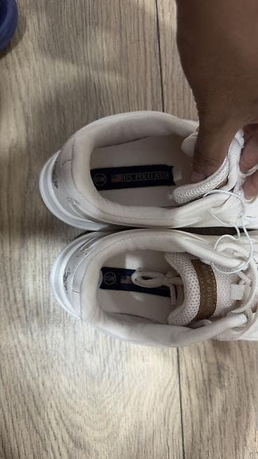 кеды поло: Кроссовки U.S. Polo Assn. (Wide Width) - Цвет: молочный/белый с — 4