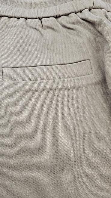 мужские оверсайз штаны: Женские брюки, цвет бежевый (песочный). Особенности: - Эластичный — 3