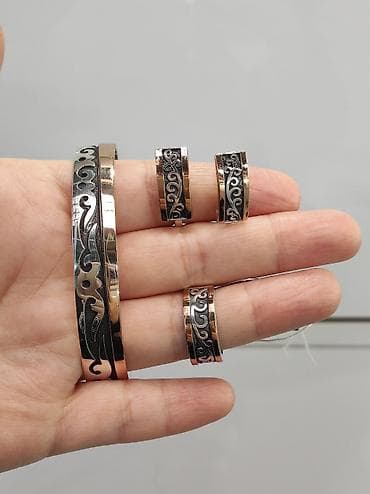 Серебро 925 напыление золото Серебро комплект+ Билерик Размеры