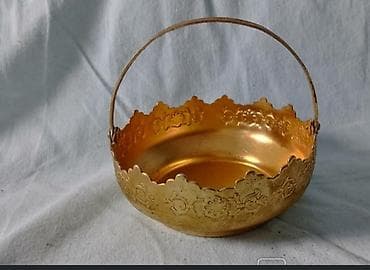 Вазы: Винтажная креманка, мельхиор. По окружности основания нанесена — 5