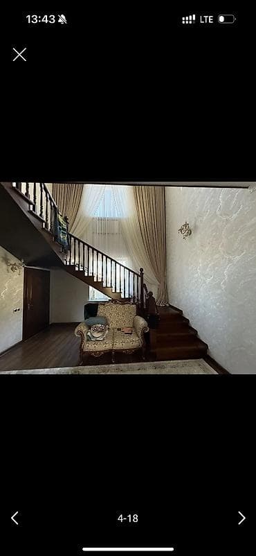в районе кызыл аскер: 210 м², 6 комнат, Утепленный, Теплый пол, Балкон застеклен — 4