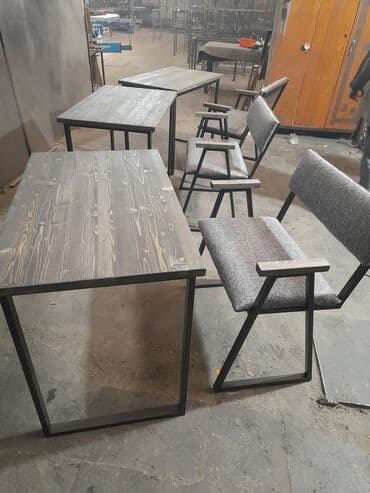 офисные мебели бишкек: ЛОФТ стилиндеки стол стул.диван, кроват, качели жана башка мебелдерине — 14