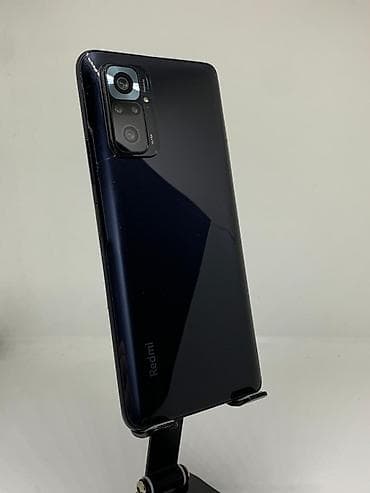 mini printer: Redmi, Redmi Note 10 Pro, Б/у, 128 ГБ, цвет - Черный, 2 SIM — 1