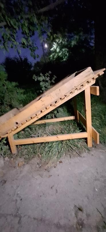 Деревянная горка-рампa для катания/трюков - Конструкция из бруса и — 6
