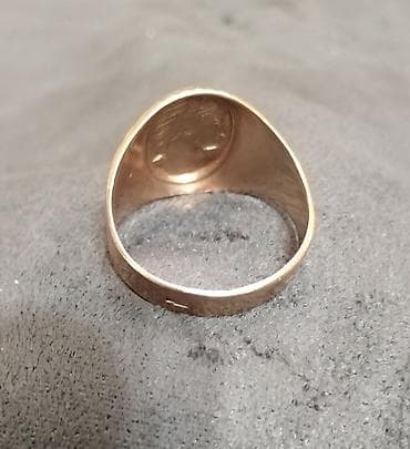 Браслеты: Кольцо, Печатка, Проба 585, Мужские, Без вставки, Советские (СССР), Новый — 4