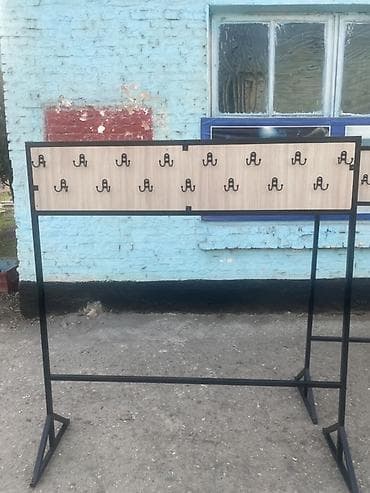 Вешалки: Напольная вешалка-консоль для одежды с крючками - Конструкция — 1