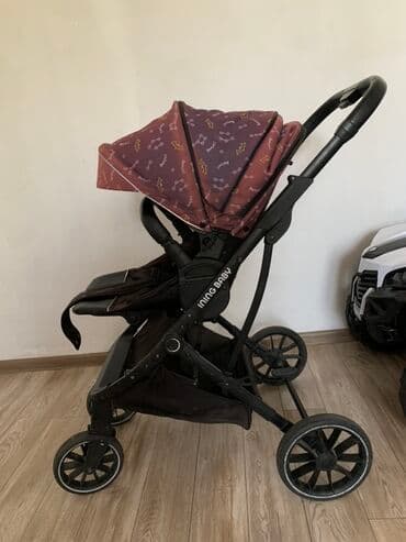 продаю в связи с переездом: Коляска, цвет - Черный, Б/у — 1