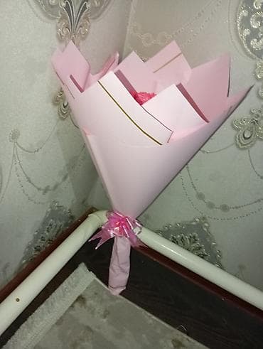 часы hublot бишкек: Атлас Лентадан жасалган кооз роза гул букет.Кол менен жасалат — 6