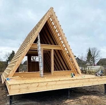 каркасное строительство: А-фрейм дома на заказ под ключ любой регион Кыргызстана гарантия — 7