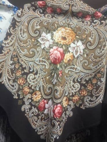 платочек: Новое поступление. Павлопосадские платки, палантины, натуральная — 3