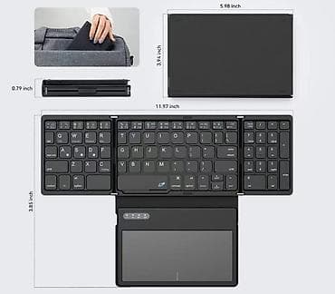 Дом и сад: Клавиатура беспроводная Англо-русская раскладка, черная — 3