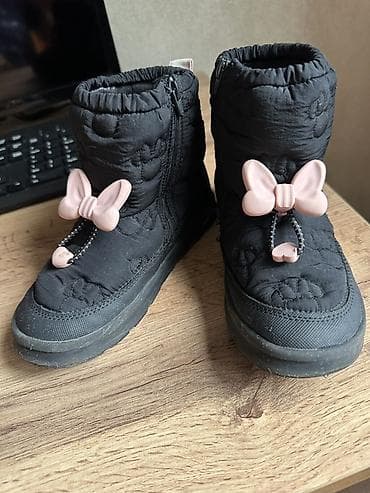 дутик: Детские непромокаемые дутики/сапожки Zara x Minnie Mouse. Застёжка — 5