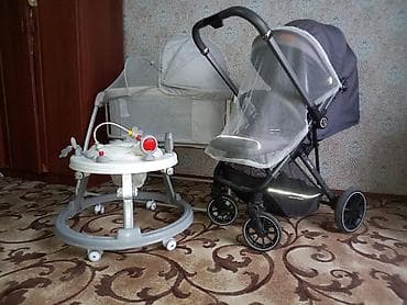 nike ja 3: Прогулочная коляска Teddy Baby (серый цвет) Особенности: - Легкая и — 2
