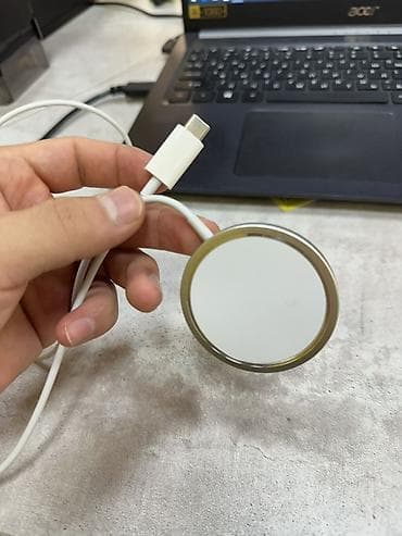 mini portable printer: Магнитная беспроводная зарядка (магнитный диск) с кабелем USB‑C — 3