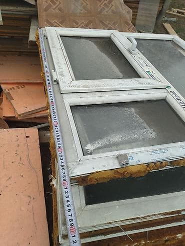 Эшиктер жана комплектөөчүлөр: Продаю б у пластиковый окна 15 штук, высота ширина 1*1 метр 1штук — 3
