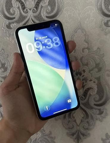 IPhone 11, Б/у, 128 ГБ, Белый, Зарядное устройство, Чехол, Кабель, 78 % — 1