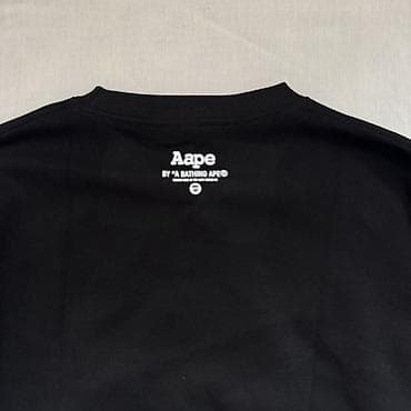 c a: Свитшот AAPE BY A BATHING APE - Цвет: черный - Принт: фирменный — 2