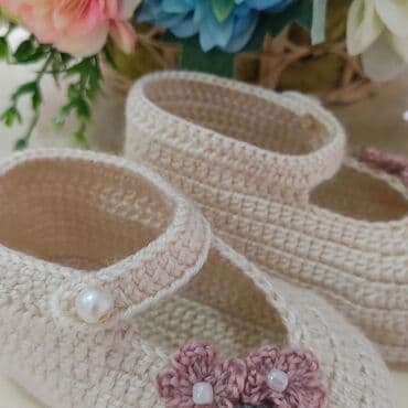 обувь на годик: Детские пинетки, размер 12 см на 6 месяц — 1