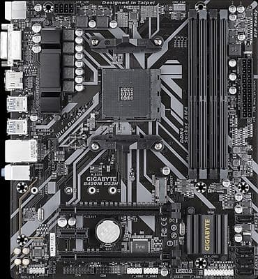 b450m: Материнская плата для ПК, Б/у, Gigabyte, AM4, Micro-ATX — 3