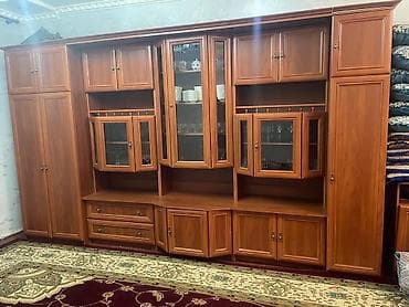 телевизор blesk: Гарнитур для зала, Тумба под ТВ, МДФ, цвет - Коричневый — 1