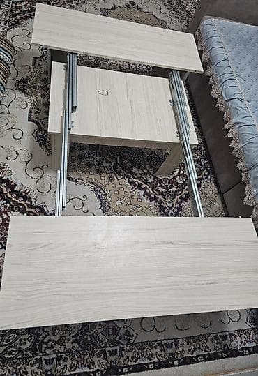 шикарный раздвижной стол: Стол трансформер Для зала, Раскладной стол, Длина, см: 3,500 см, цвет - Бежевый — 2