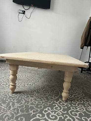 Компьютерные столы: Журнальный стол, Новый, Прямоугольный, Раскладной, цвет - Бежевый — 3