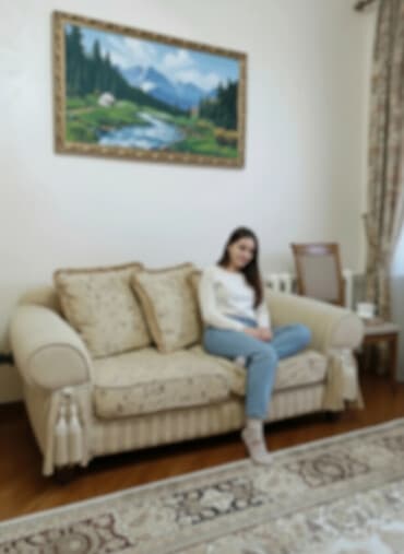 спальный гарнитур адель: Гарнитур для зала, Диван, Ткань, текстиль, цвет - Бежевый — 2