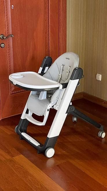 сколько стоит венский стул: Стульчик для кормления, Peg perego, Пластик, Трансформер, цвет - Серый — 5