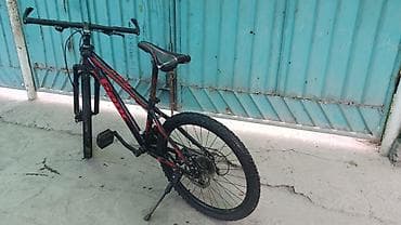 Горный велосипед 26" Gears (надпись на раме) — черный с красными
