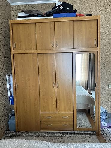 Полки, стеллажи: Шкаф купе, Б/у, С зеркалом, ЛДСП — 4