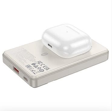 usb lightning: Hoco Q18 — компактный магнитный power bank с беспроводной зарядкой — 5