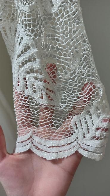 slim patch: Вечернее платье, Коктейльное, Длинная модель, С рукавами, Стразы, L — 3