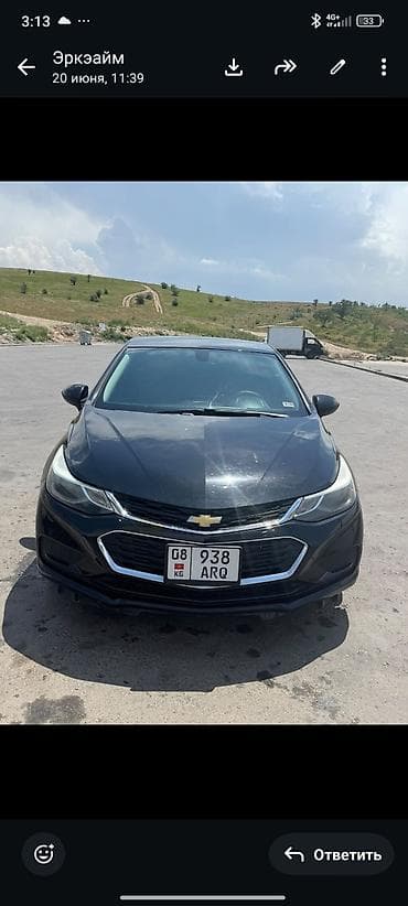 Унаа: Chevrolet Cruze: 2018 г., 1.4 л, Автомат, Бензин, Седан — 1
