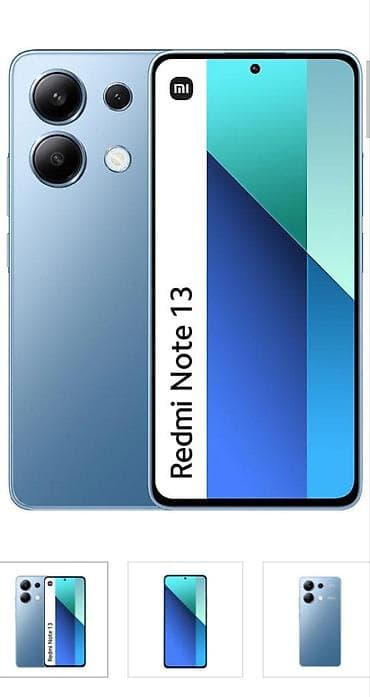 телефон redmi 5: Redmi, Redmi Note 13, Б/у, 128 ГБ, цвет - Голубой, 2 SIM — 1